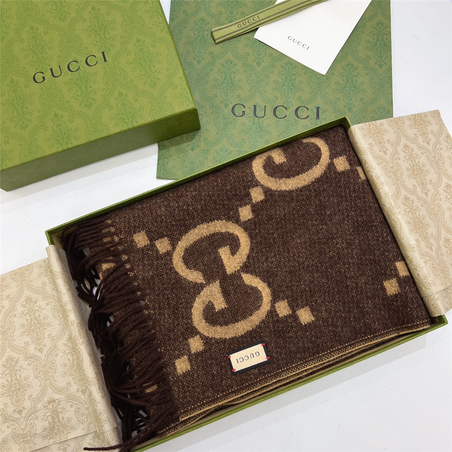Gvc*1 cashmere gg logo scarf