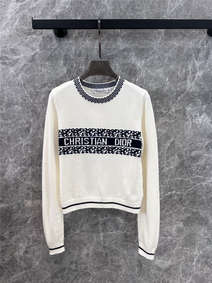 Dior crew neck knitted sweater