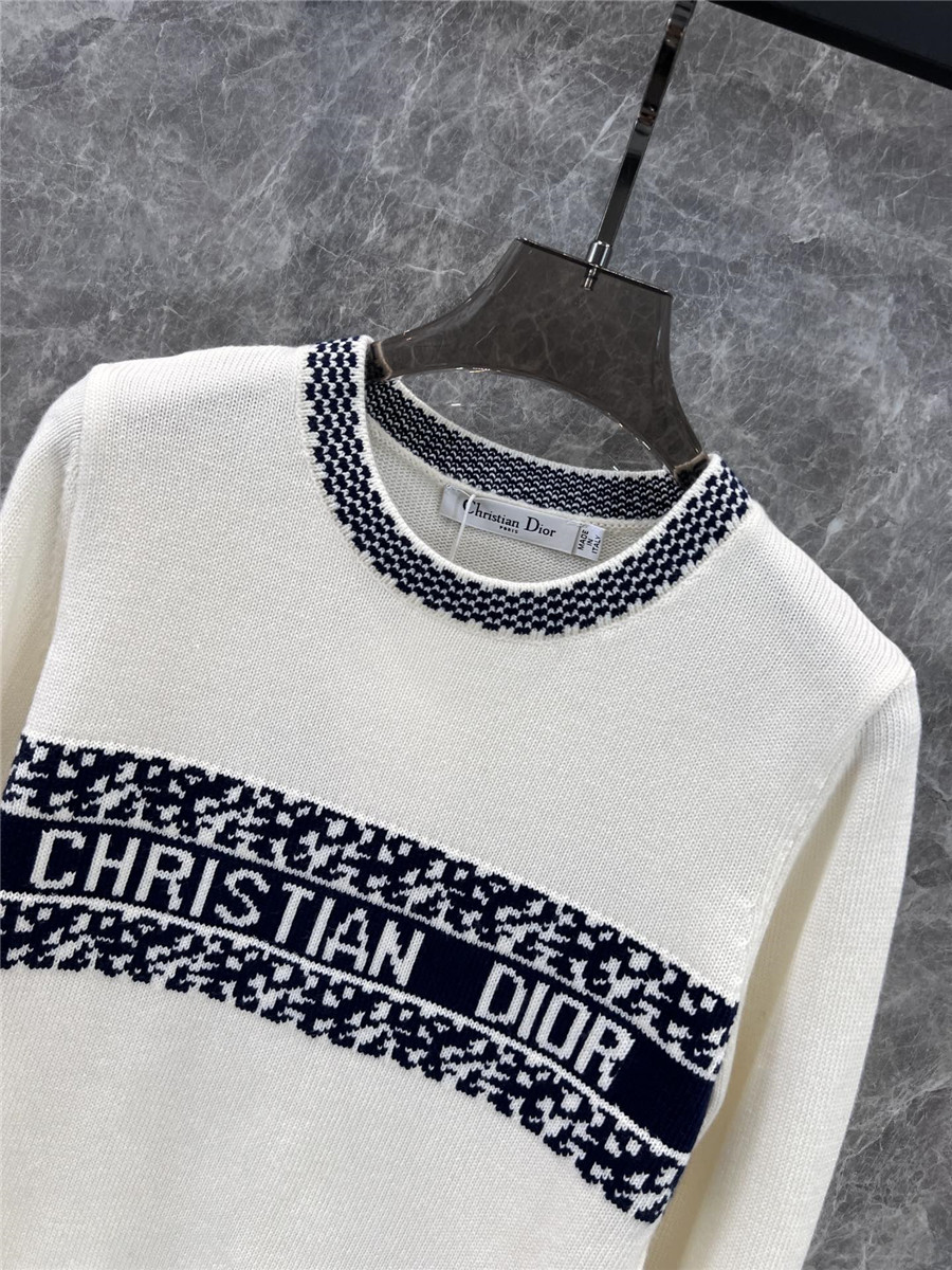 D10r crew neck knitted sweater