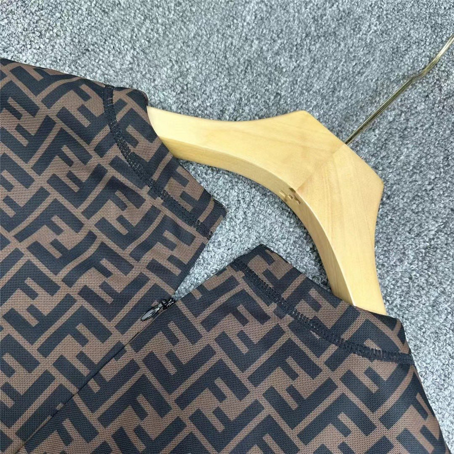 F**di ff logo short sleeve dress