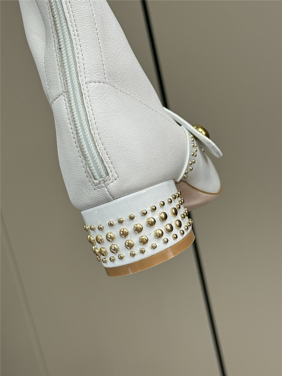 D10r stretch lambskin long boots