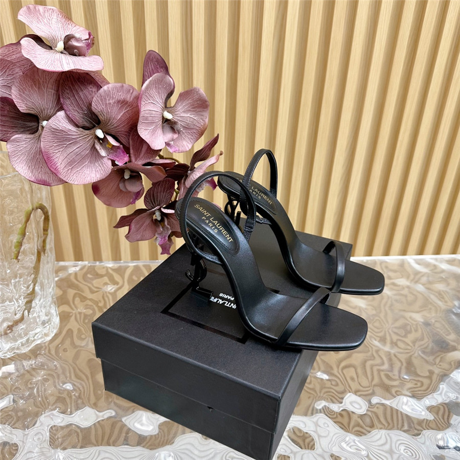 YSL pointed high heel sandals