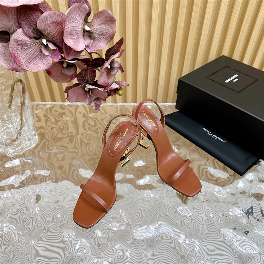 YSL pointed high heel sandals