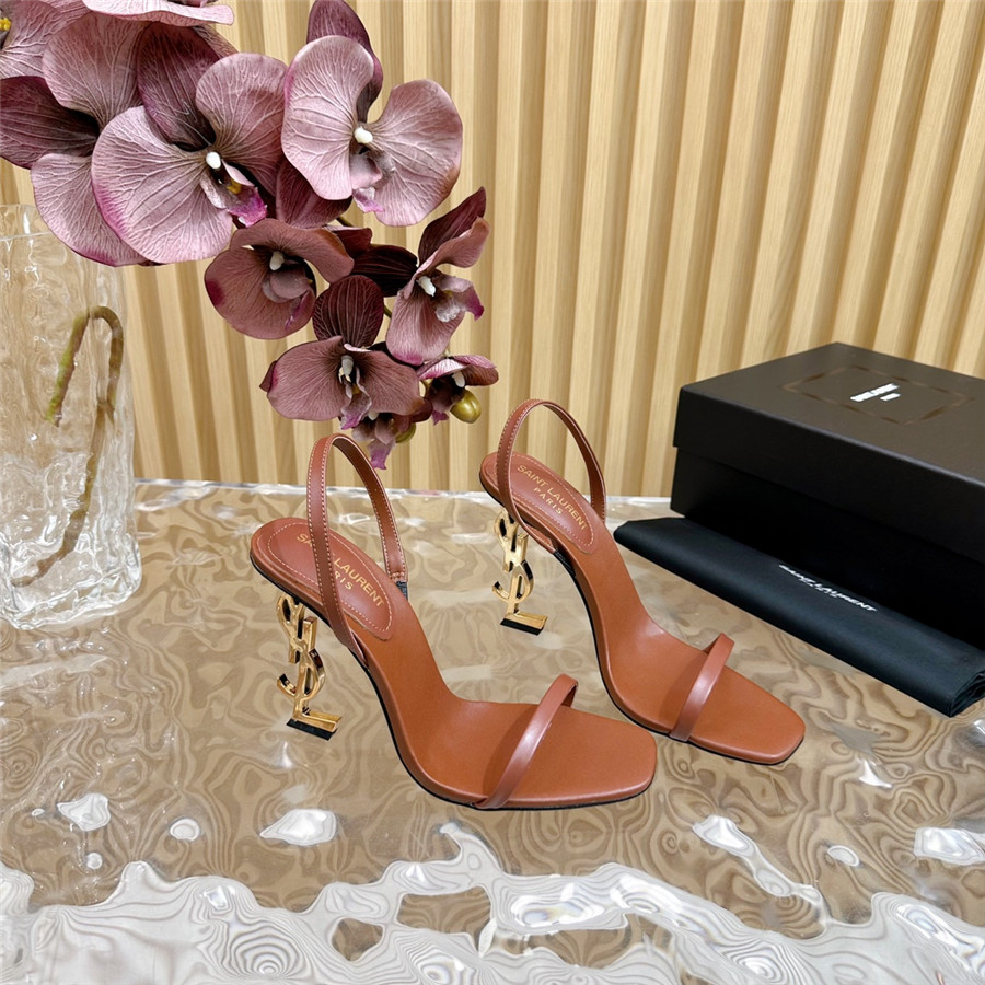 YSL pointed high heel sandals