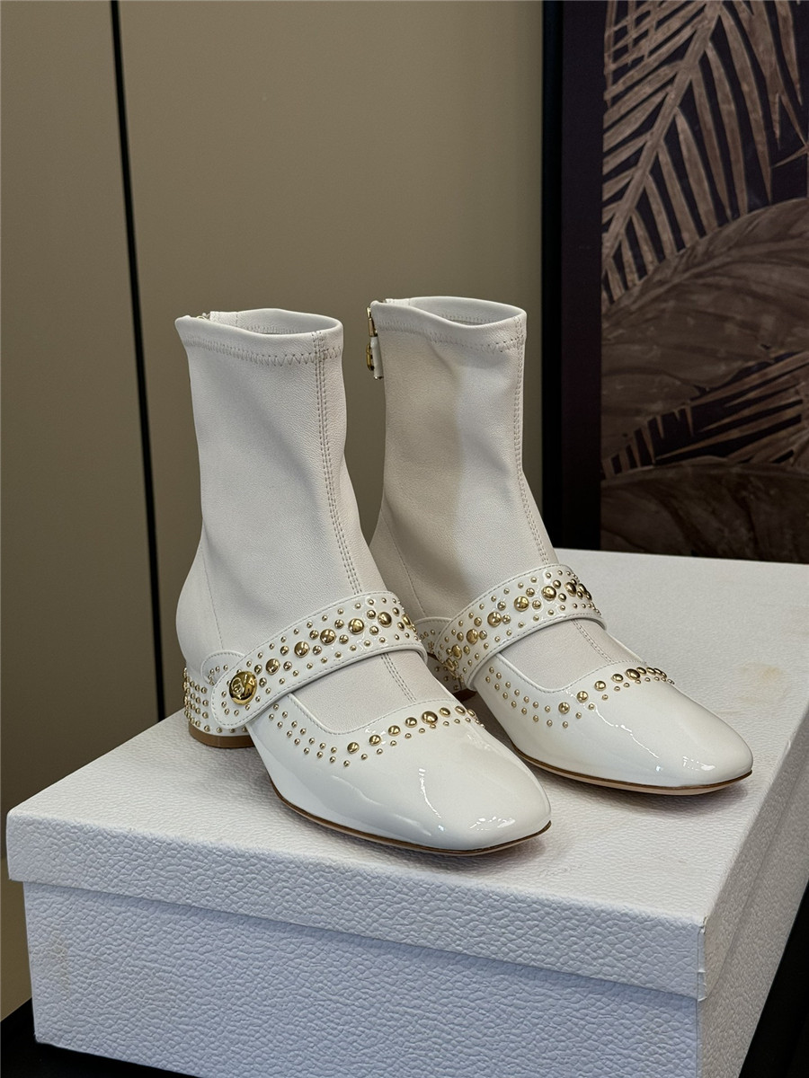 Dior Stretch Lambskin Ankle Boots
