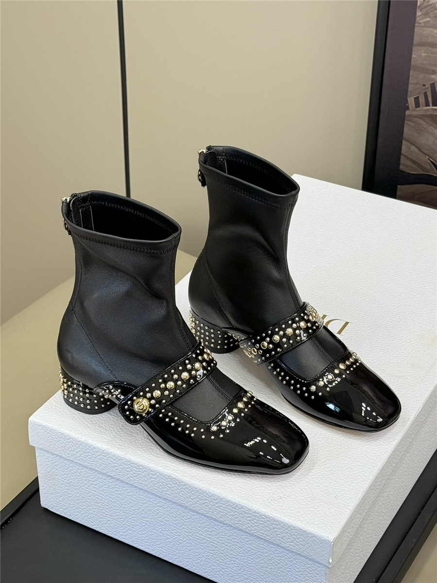 Dior Stretch Lambskin Ankle Boots