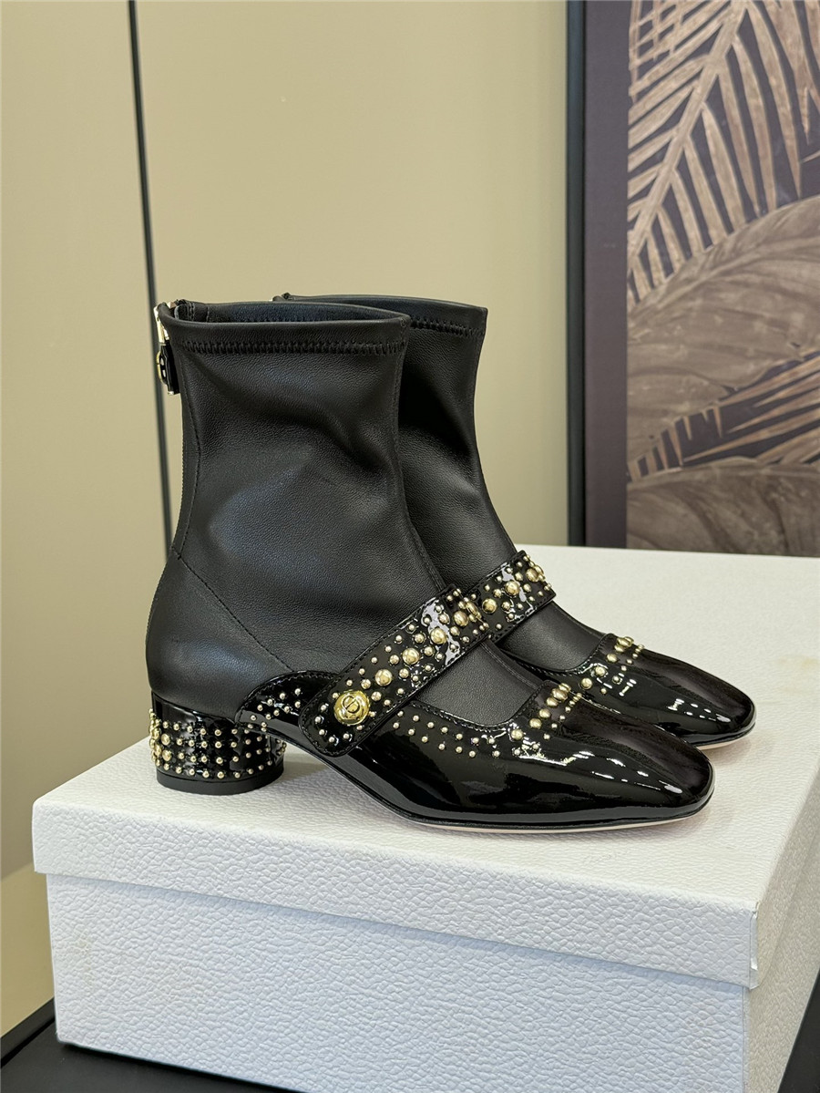 Dior Stretch Lambskin Ankle Boots