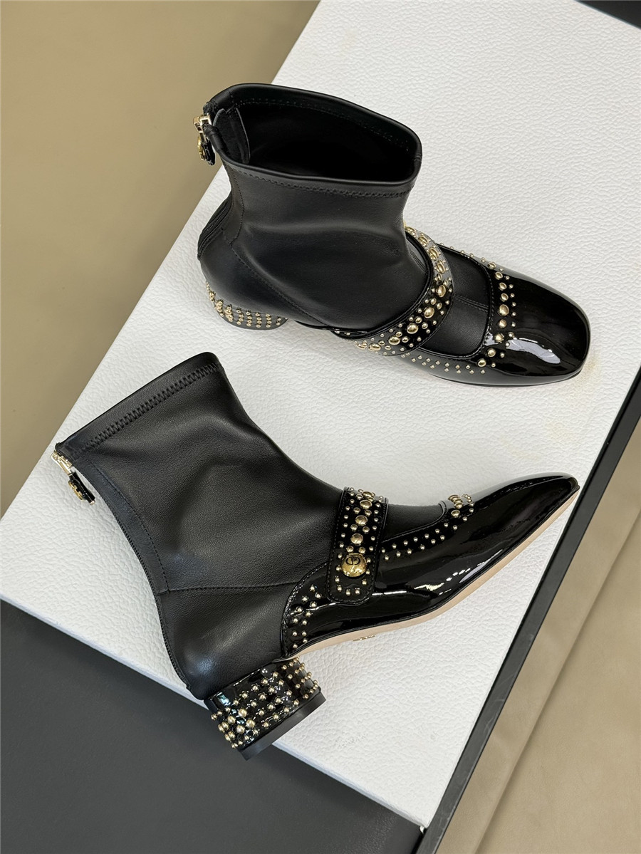 Dior Stretch Lambskin Ankle Boots