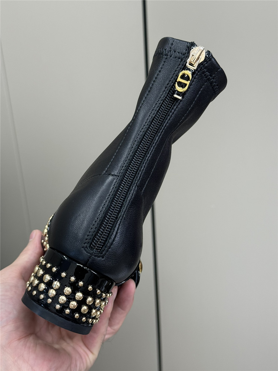 Dior Stretch Lambskin Ankle Boots