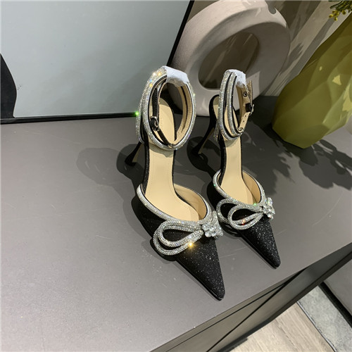 mach and mach bow rhinestone heels