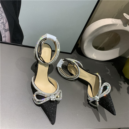 mach and mach bow rhinestone heels