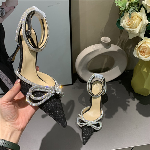 mach and mach bow rhinestone heels