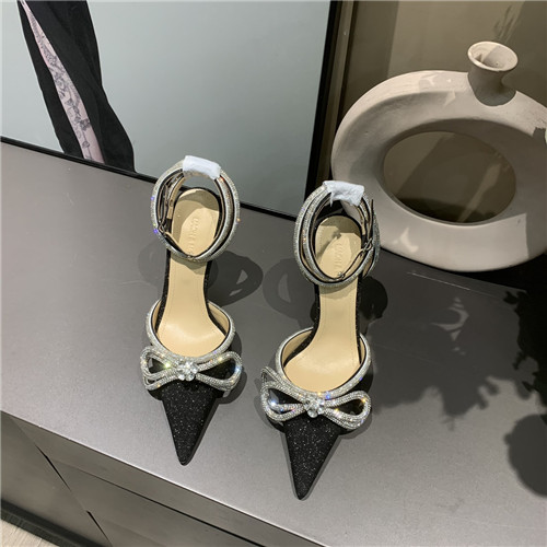 mach and mach bow rhinestone heels