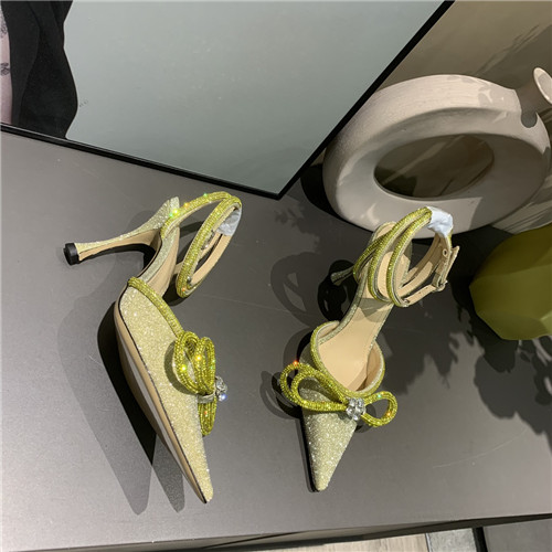 mach and mach bow rhinestone heels