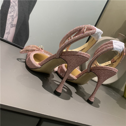 mach and mach bow rhinestone heels