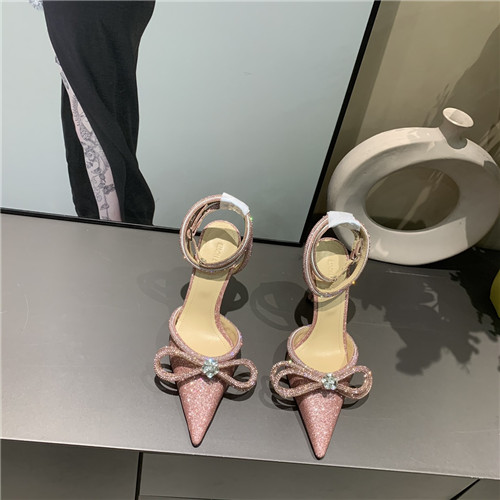 mach and mach bow rhinestone heels
