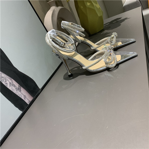 mach and mach bow rhinestone high heels