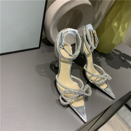 mach and mach bow rhinestone high heels