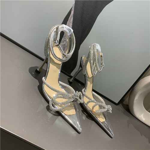 mach and mach bow rhinestone high heels