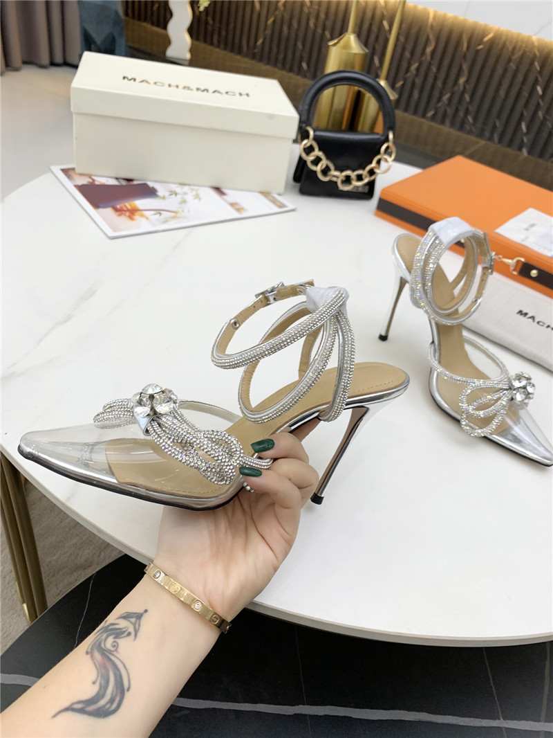 mach & mach bow high heel sandals