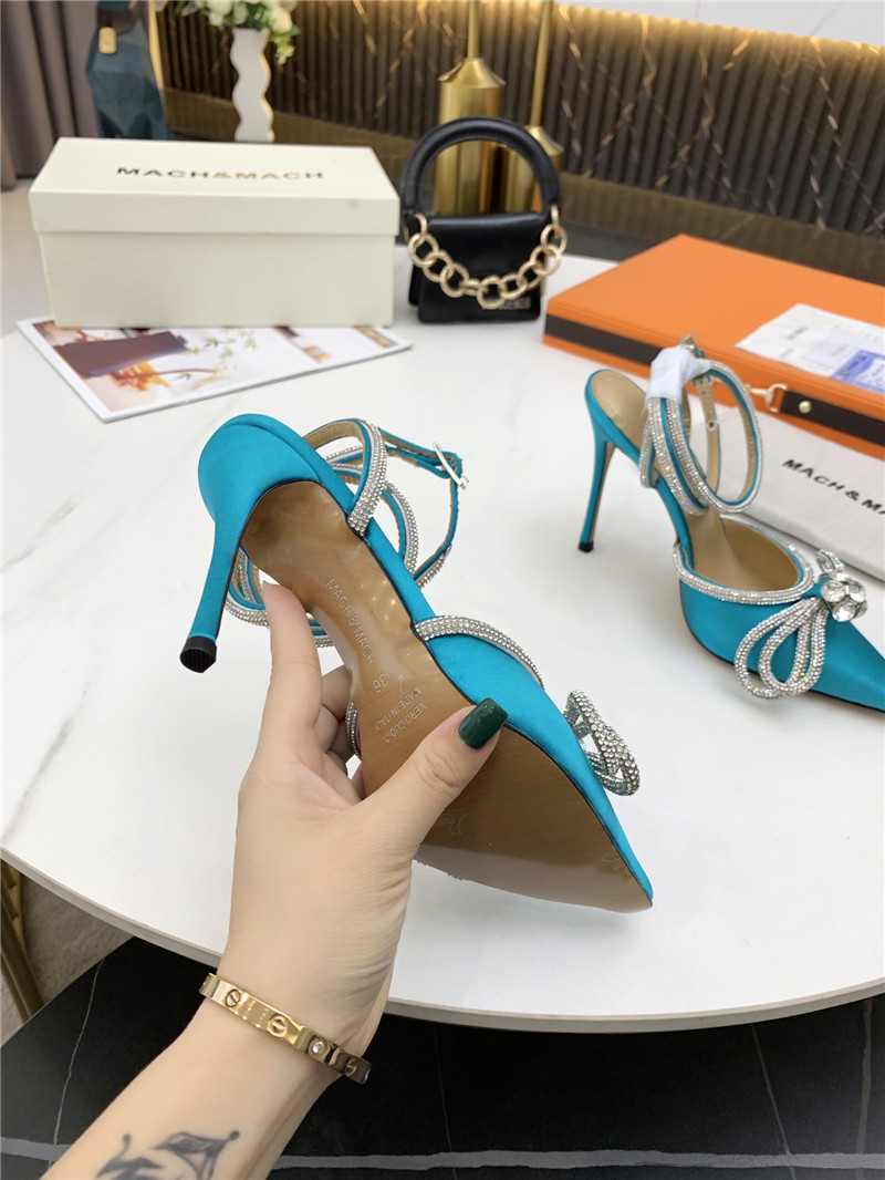 mach & mach bow high heel sandals