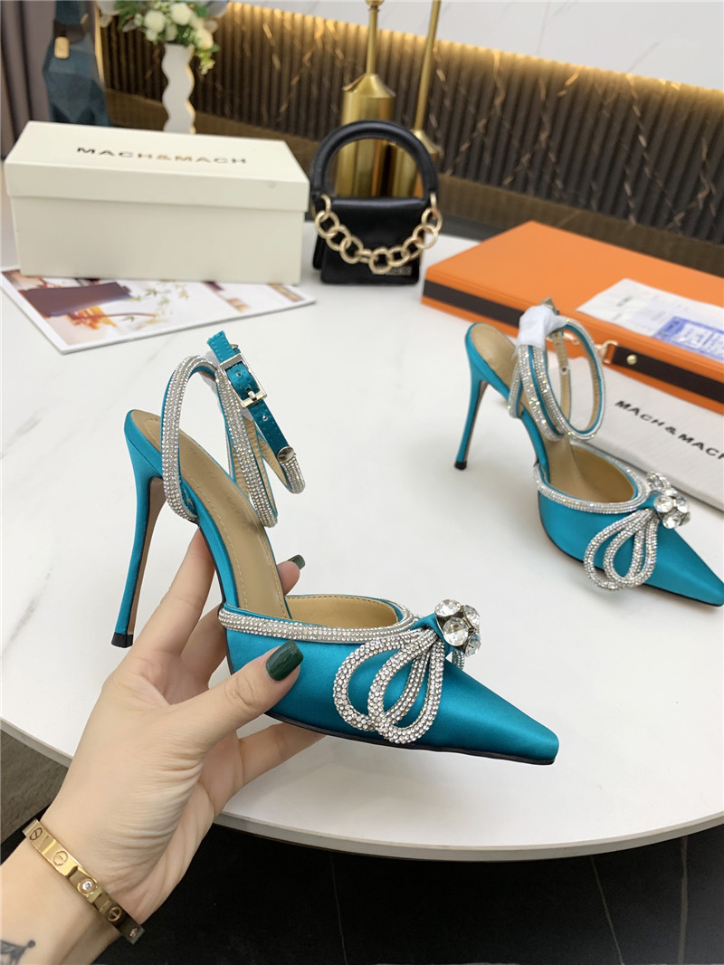 mach & mach bow high heel sandals