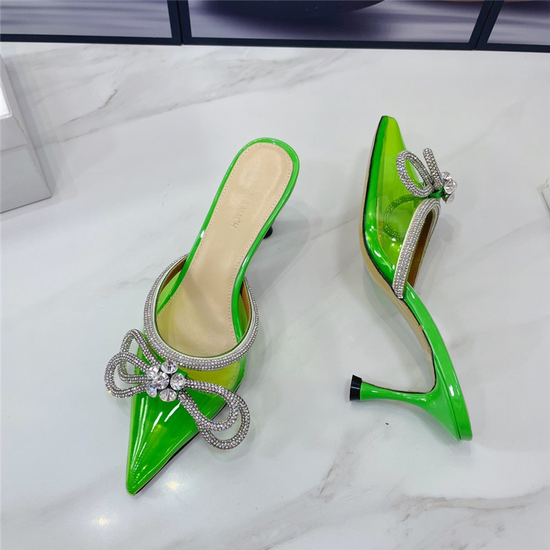 mach & mach double crystal heels