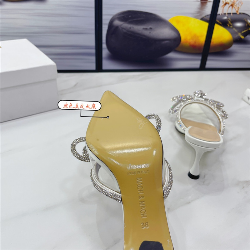 mach & mach double crystal heels