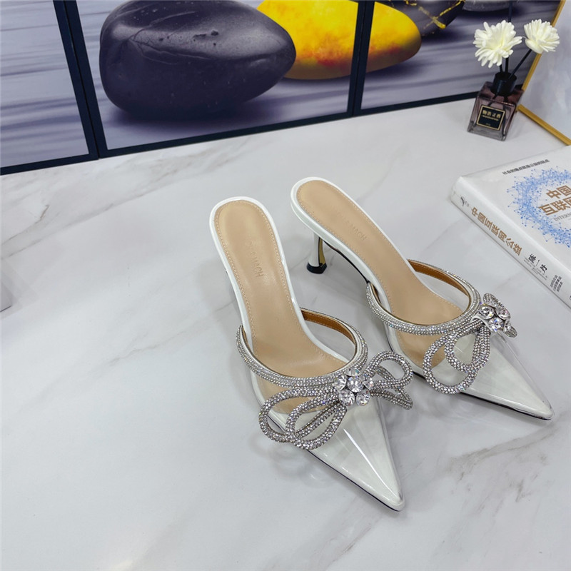 mach & mach double crystal heels