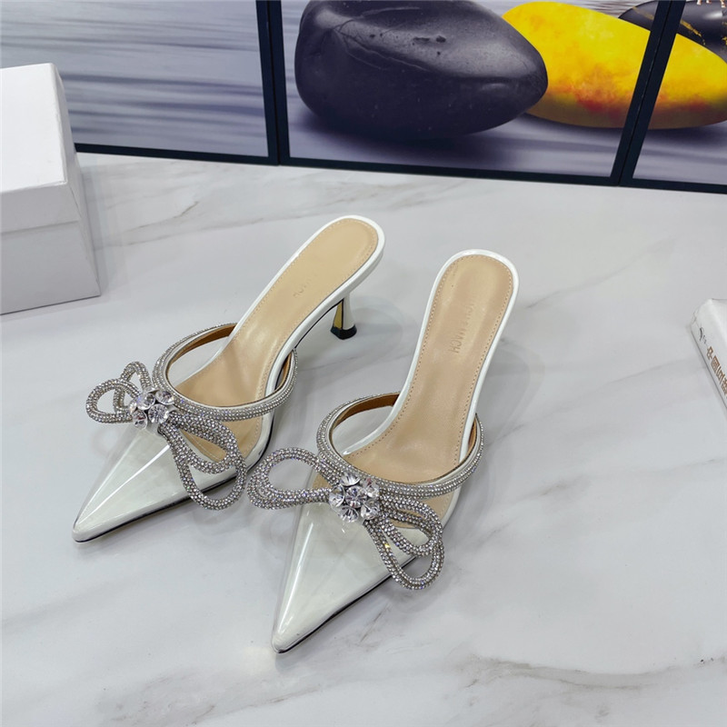 mach & mach double crystal heels