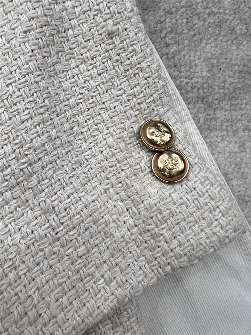 Gvc*1 gg tweed v-neck coat