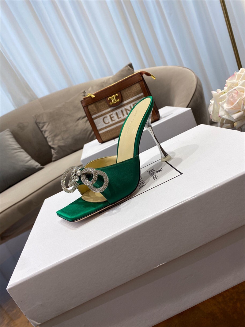 mach & mach rhinestone high heels