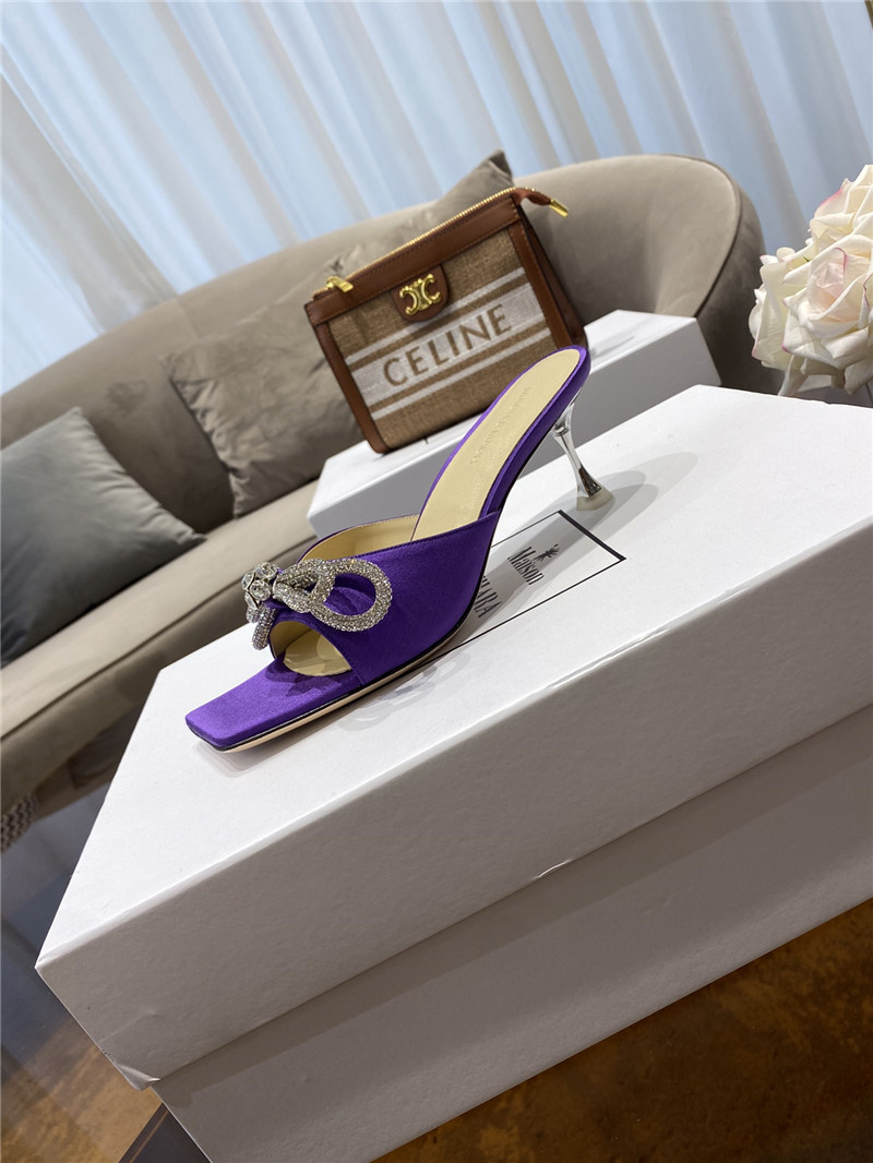 mach & mach rhinestone high heels