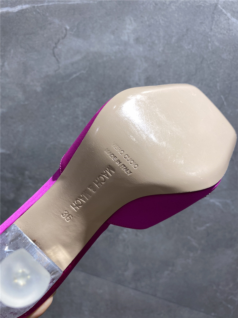 mach & mach rhinestone high heels