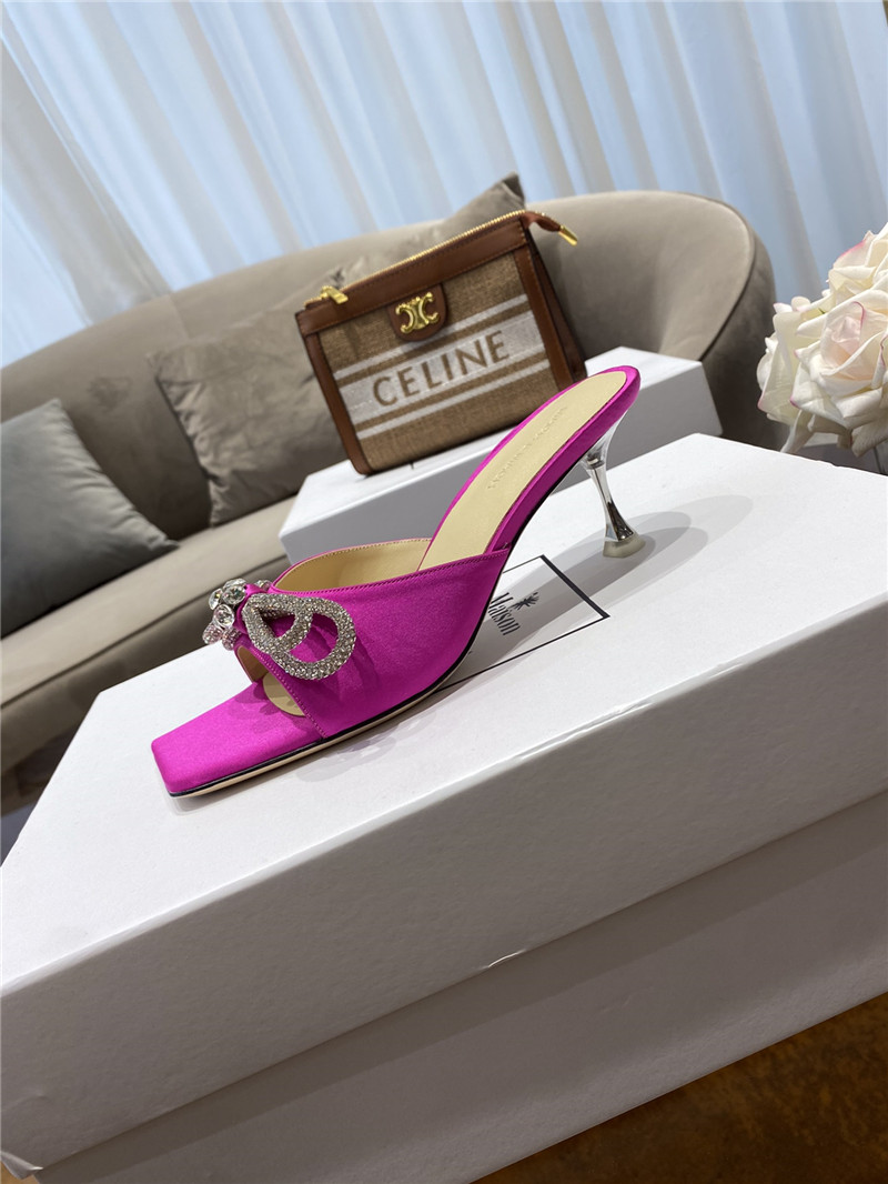 mach & mach rhinestone high heels