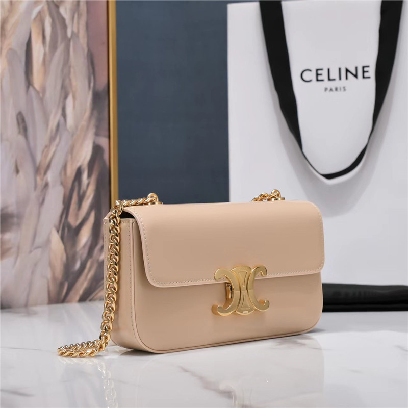 Ce1i*e triomphe chain shoulder bag in pink