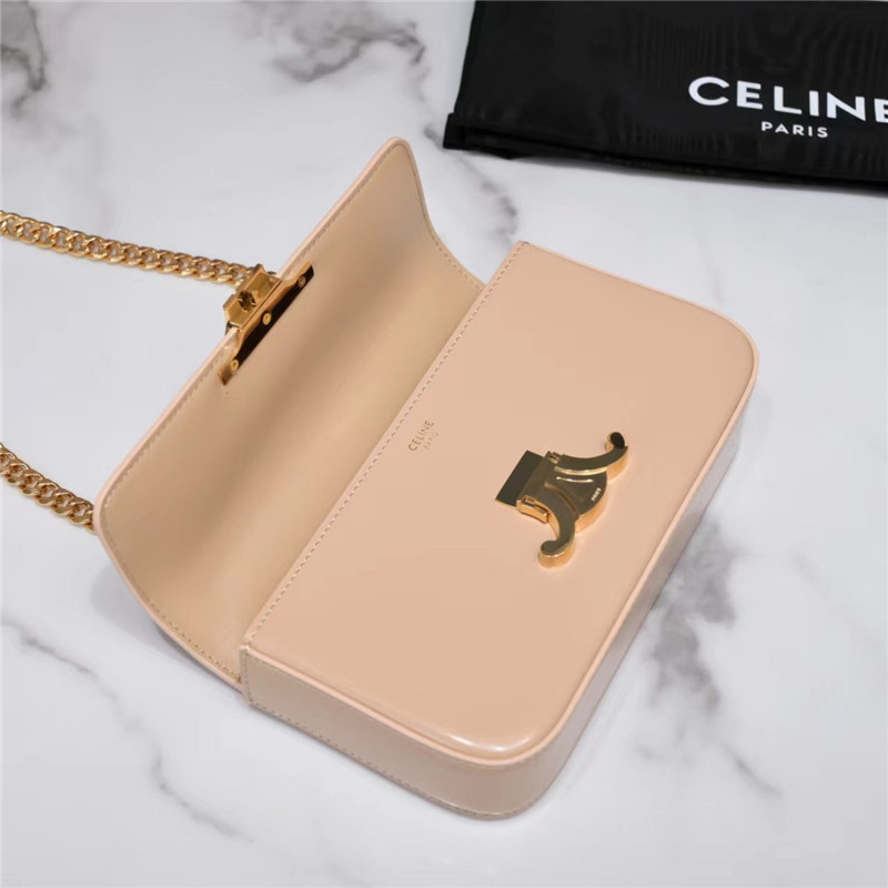 Ce1i*e triomphe chain shoulder bag in pink