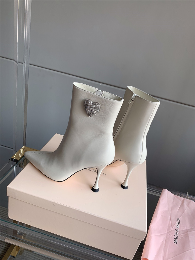 mach & mach heeled ankle boots