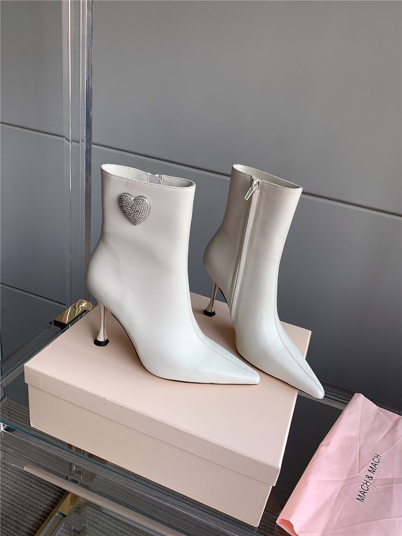 mach & mach heeled ankle boots