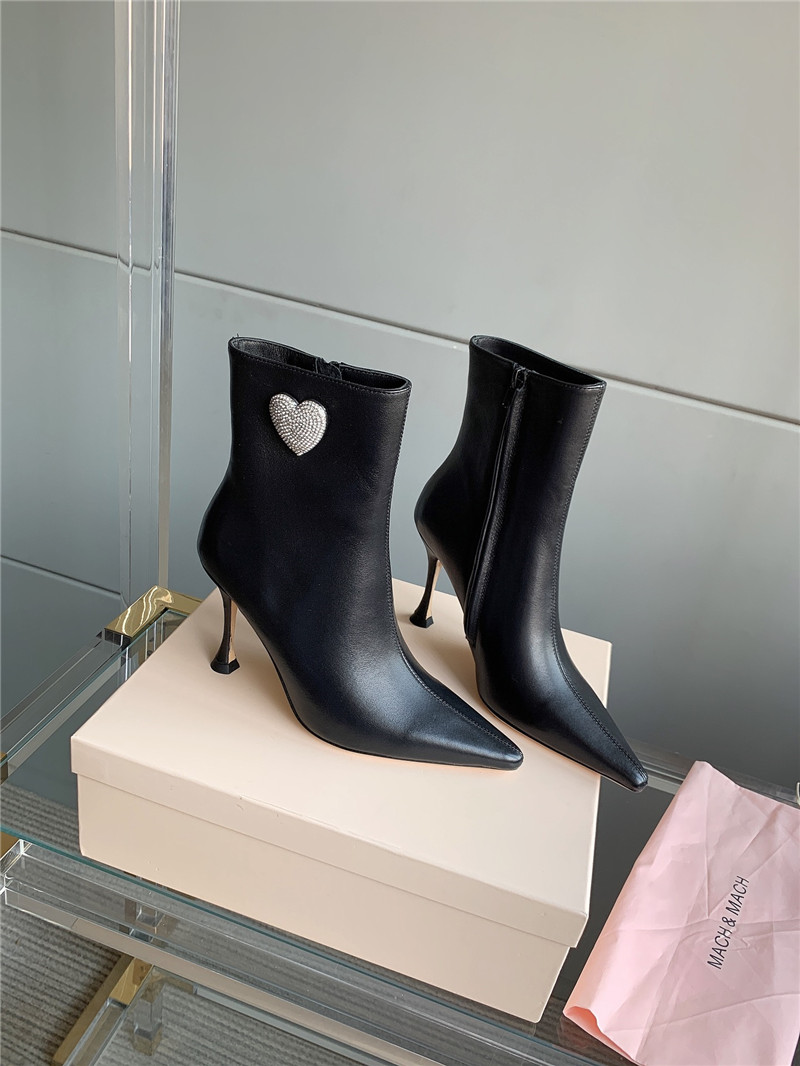 mach & mach heeled ankle boots