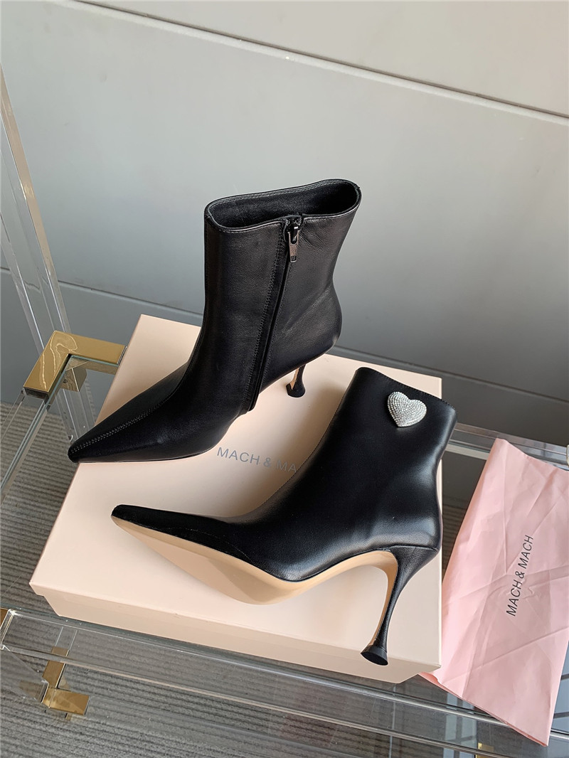 mach & mach heeled ankle boots