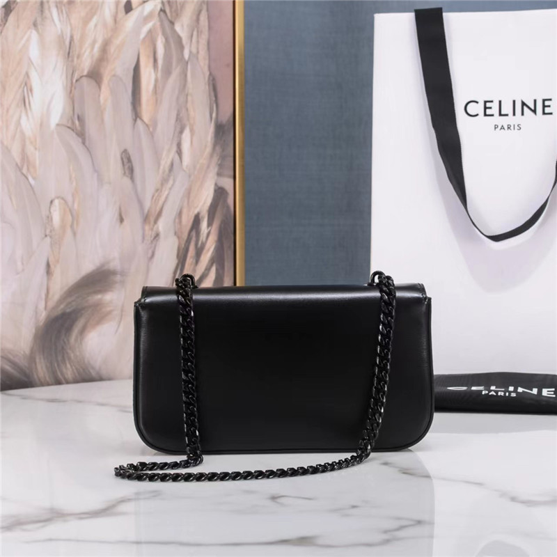 Ce1i*e triomphe shoulder bag in shiny calfskin