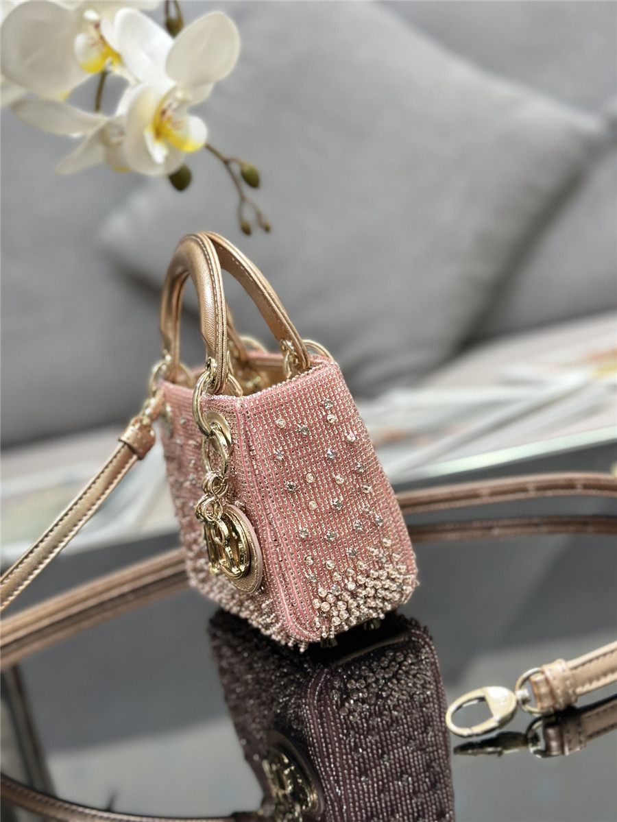 lady D10r mini embroidered beaded bag