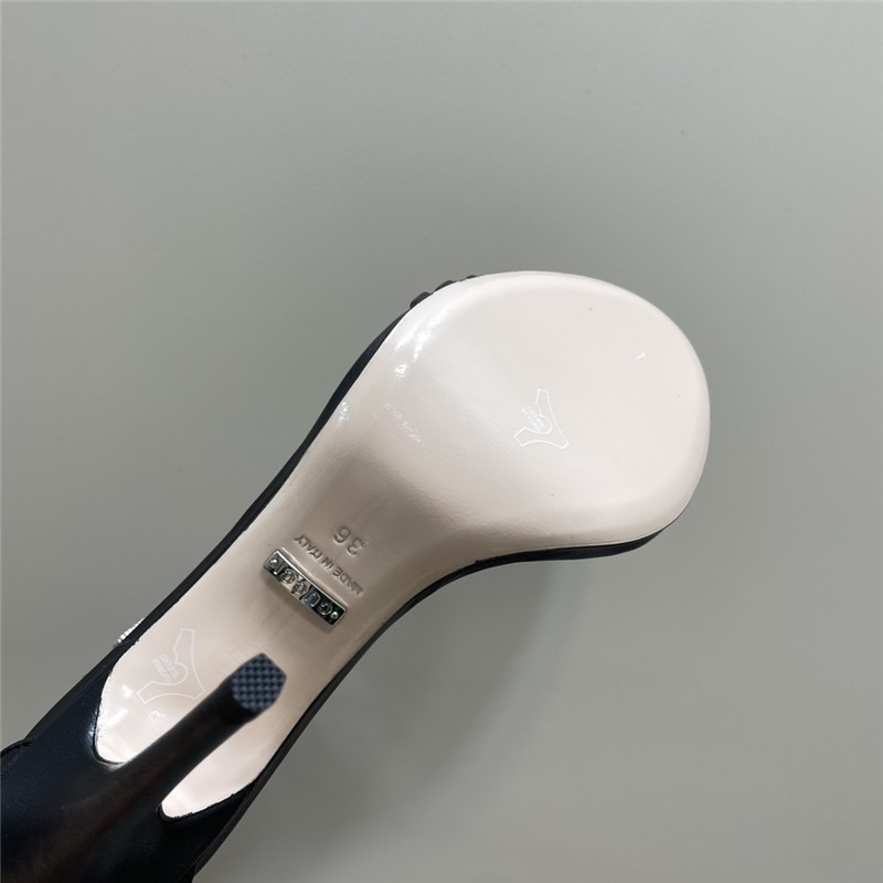 Gvc*1 strappy heeled sandals in black leather