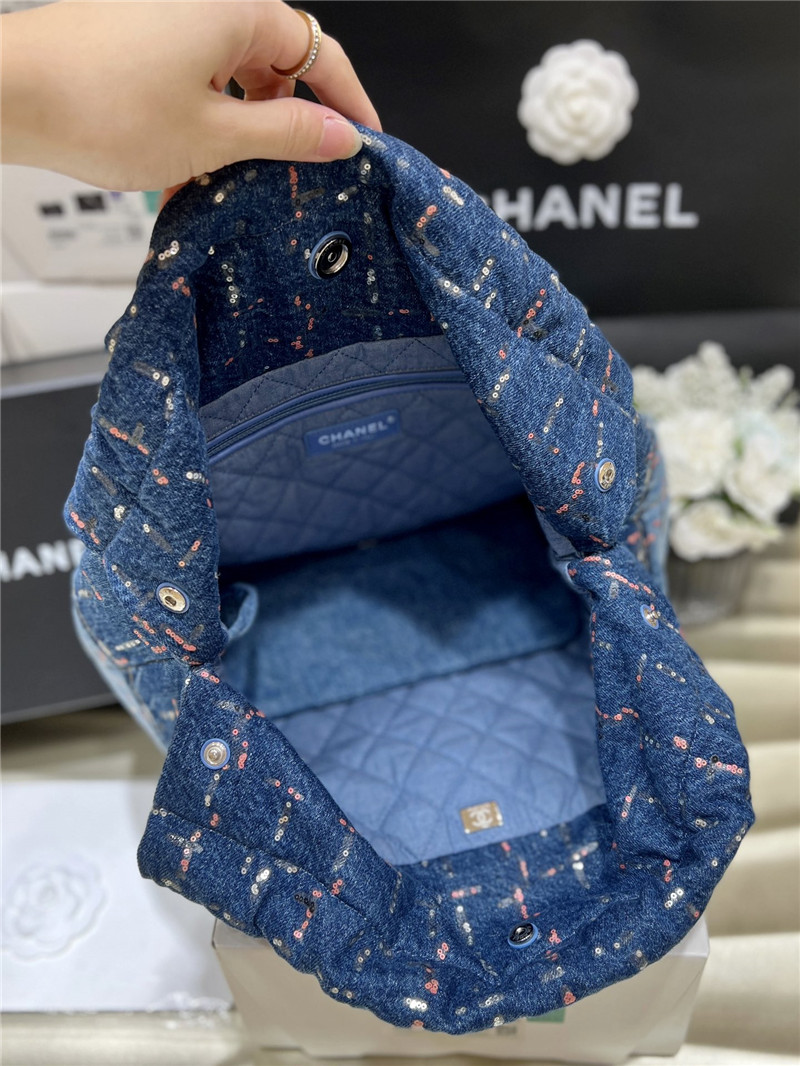 Ch**el colorful 22 handbag denim bag