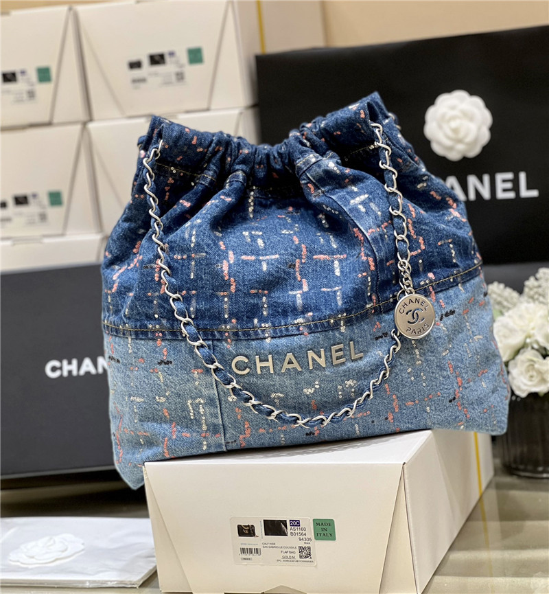 Ch**el colorful 22 handbag denim bag