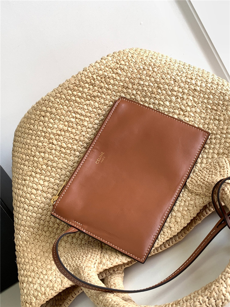 Ce1i*e straw bucket bag