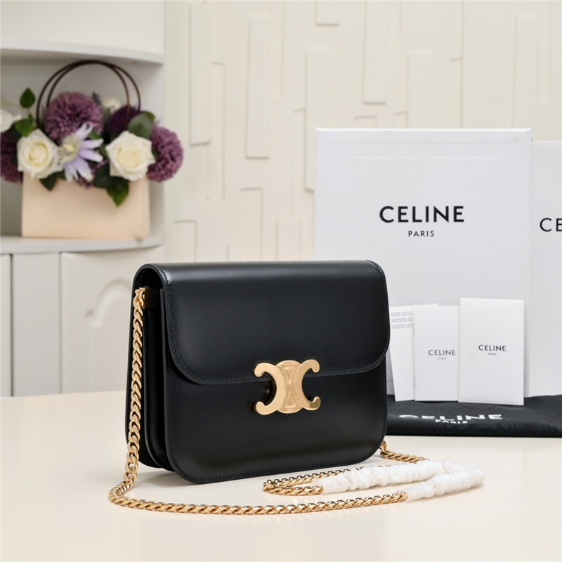 Ce1i*e college medium leather shoulder bag