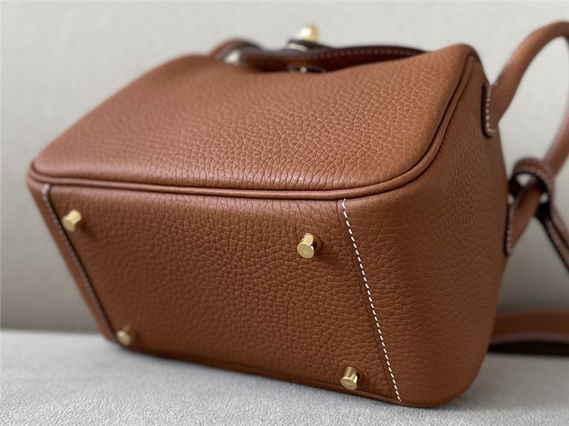 Hermes Mini Lindy Bag Brown