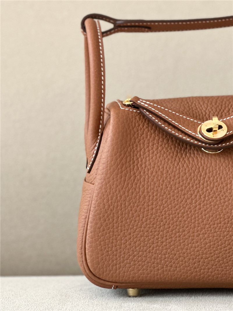 Hermes Mini Lindy Bag Brown